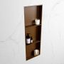 Mondiaz Easy nis 29.5x89.5x8cm voor Inbouw opbouw 3 open vakken Solid surface Rust Rust M80044Rust Rust - Thumbnail 2