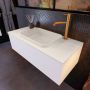Mondiaz ERIN 100cm badmeubelset onderkast kleur carrara met 1 lade Wastafel RIDGE midden 1 kraangat kleur Linen ERIN12962 - Thumbnail 2