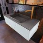 Mondiaz ERIN 100cm badmeubelset onderkast kleur Clay met 1 lade Wastafel RIDGE midden 1 kraangat kleur Dark grey ERIN11636 - Thumbnail 2