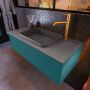 Mondiaz ERIN 100cm badmeubelset onderkast kleur Smag met 1 lade Wastafel RIDGE midden 1 kraangat kleur Dark grey ERIN11942 - Thumbnail 2