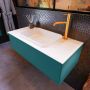 Mondiaz ERIN 100cm badmeubelset onderkast kleur Smag met 1 lade Wastafel RIDGE midden 1 kraangat kleur Talc ERIN10446 - Thumbnail 2