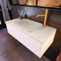 Mondiaz ERIN 100cm badmeubelset onderkast kleur Underlayment met 1 lade Wastafel RIDGE midden 1 kraangat kleur Linen ERIN12894 - Thumbnail 2