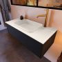 Mondiaz ERIN 100cm badmeubelset onderkast kleur Urban met 1 lade Wastafel RIDGE midden 1 kraangat kleur Linen ERIN12282 - Thumbnail 2