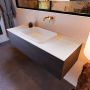 Mondiaz ERIN 120cm badmeubelset onderkast kleur Antracite met 1 lade Wastafel RIDGE midden zonder kraangaten kleur Talc ERIN10515 - Thumbnail 2