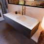 Mondiaz ERIN 120cm badmeubelset onderkast kleur Antracite met 1 lade Wastafel RIDGE rechts 1 kraangat kleur Talc ERIN10520 - Thumbnail 2