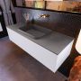 Mondiaz ERIN 120cm badmeubelset onderkast kleur Cale met 1 lade Wastafel RIDGE midden zonder kraangaten kleur Dark grey ERIN11705 - Thumbnail 2