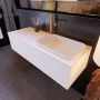 Mondiaz ERIN 120cm badmeubelset onderkast kleur carrara met 1 lade Wastafel RIDGE rechts 1 kraangat kleur Talc ERIN10724 - Thumbnail 2