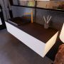 Mondiaz ERIN 120cm badmeubelset onderkast kleur carrara met 1 lade Wastafel RIDGE links 1 kraangat kleur Urban ERIN11471 - Thumbnail 2