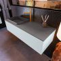 Mondiaz ERIN 120cm badmeubelset onderkast kleur Clay met 1 lade Wastafel RIDGE links 1 kraangat kleur Dark grey ERIN11641 - Thumbnail 2