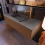 Mondiaz ERIN 120cm badmeubelset onderkast kleur Rust met 1 lade Wastafel RIDGE midden 1 kraangat kleur Dark grey ERIN11810 - Thumbnail 2
