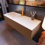 Mondiaz ERIN 120cm badmeubelset onderkast kleur Rust met 1 lade Wastafel RIDGE links 1 kraangat kleur Talc ERIN10315 - Thumbnail 2
