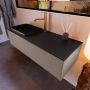 Mondiaz ERIN 120cm badmeubelset onderkast kleur Smoke met 1 lade Wastafel RIDGE links 1 kraangat kleur Urban ERIN10927 - Thumbnail 2
