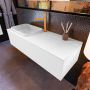 Mondiaz ERIN 120cm badmeubelset onderkast kleur Talc met 1 lade Wastafel RIDGE links 1 kraangat kleur Talc ERIN10009 - Thumbnail 2