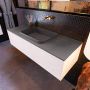 Mondiaz ERIN 120cm badmeubelset onderkast kleur Underlayment met 1 lade Wastafel RIDGE midden zonder kraangaten kleur Dark grey ERIN12147 - Thumbnail 2