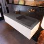 Mondiaz ERIN 120cm badmeubelset onderkast kleur Underlayment met 1 lade Wastafel RIDGE rechts zonder kraangaten kleur Dark grey ERIN12149 - Thumbnail 2