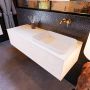 Mondiaz ERIN 120cm badmeubelset onderkast kleur Underlayment met 1 lade Wastafel RIDGE rechts zonder kraangaten kleur Talc ERIN10653 - Thumbnail 2