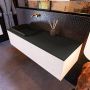 Mondiaz Badkamermeubelset Erin 120 cm met 1 Lade met RIDGE Wastafel Links Urban Zonder Kraangaten Greeploos Mat Underlayment - Thumbnail 2