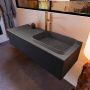 Mondiaz ERIN 120cm badmeubelset onderkast kleur Urban met 1 lade Wastafel RIDGE rechts 1 kraangat kleur Dark grey ERIN11540 - Thumbnail 2