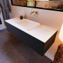 Mondiaz ERIN 120cm badmeubelset onderkast kleur Urban met 1 lade Wastafel RIDGE midden zonder kraangaten kleur Talc ERIN10039 - Thumbnail 2