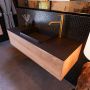 Mondiaz Badkamermeubelset Erin 120 cm met 1 Lade met RIDGE Wastafel Midden Urban met 1 kraangat Greeploos Mat Washed Oak - Thumbnail 2