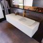 Mondiaz ERIN 150cm badmeubelset onderkast kleur Cale met 1 lade Wastafel RIDGE rechts 1 kraangat kleur Linen ERIN12465 - Thumbnail 2