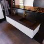 Mondiaz ERIN 150cm badmeubelset onderkast kleur Cale met 2 lades Wastafel RIDGE rechts 1 kraangat kleur Urban ERIN10979 - Thumbnail 2