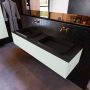 Mondiaz ERIN 150cm badmeubelset onderkast kleur Greey met 1 lade Wastafel RIDGE dubbel zonder kraangaten kleur Urban ERIN10864 - Thumbnail 2
