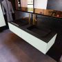 Mondiaz ERIN 150cm badmeubelset onderkast kleur Greey met 2 lades Wastafel RIDGE dubbel 2 kraangaten kleur Urban ERIN10878 - Thumbnail 2
