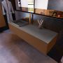 Mondiaz ERIN 150cm badmeubelset onderkast kleur Rust met 1 lade Wastafel RIDGE links 1 kraangat kleur Dark grey ERIN11818 - Thumbnail 2