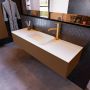 Mondiaz ERIN 150cm badmeubelset onderkast kleur Rust met 1 lade Wastafel RIDGE midden 1 kraangat kleur Talc ERIN10321 - Thumbnail 3