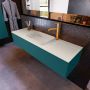 Mondiaz ERIN 150cm badmeubelset onderkast kleur Smag met 1 lade Wastafel RIDGE midden 1 kraangat kleur Linen ERIN12701 - Thumbnail 2