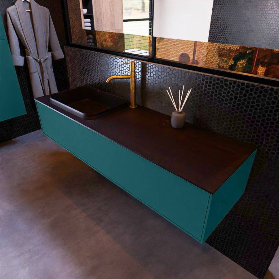 Mondiaz ERIN 150cm badmeubelset onderkast kleur Smag met 1 lade Wastafel RIDGE links 1 kraangat kleur Urban ERIN11206 - Foto 2