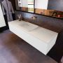Mondiaz ERIN 150cm badmeubelset onderkast kleur Talc met 1 lade Wastafel RIDGE midden zonder kraangaten kleur Linen ERIN12255 - Thumbnail 2