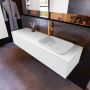 Mondiaz ERIN 150cm badmeubelset onderkast kleur Talc met 1 lade Wastafel RIDGE rechts 1 kraangat kleur Talc ERIN10017 - Thumbnail 2