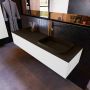 Mondiaz ERIN 150cm badmeubelset onderkast kleur Talc met 1 lade Wastafel RIDGE rechts 1 kraangat kleur Urban ERIN10765 - Thumbnail 2