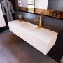 Mondiaz ERIN 150cm badmeubelset onderkast kleur Underlayment met 1 lade Wastafel RIDGE midden 1 kraangat kleur Talc ERIN10661 - Thumbnail 2