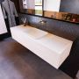 Mondiaz ERIN 150cm badmeubelset onderkast kleur Underlayment met 1 lade Wastafel RIDGE midden zonder kraangaten kleur Talc ERIN10657 - Thumbnail 2