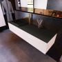 Mondiaz Badkamermeubelset Erin 150 cm met 1 Lade met RIDGE Wastafel Links Urban met 1 kraangat Greeploos Mat Underlayment - Thumbnail 2