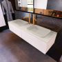 Mondiaz ERIN 150cm badmeubelset onderkast kleur Underlayment met 2 lades Wastafel RIDGE dubbel 2 kraangaten kleur Linen ERIN12918 - Thumbnail 2