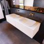 Mondiaz ERIN 150cm badmeubelset onderkast kleur Underlayment met 2 lades Wastafel RIDGE dubbel zonder kraangaten kleur Talc ERIN10671 - Thumbnail 2