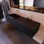 Mondiaz ERIN 150cm badmeubelset onderkast kleur Urban met 1 lade Wastafel RIDGE links zonder kraangaten kleur Urban ERIN10794 - Thumbnail 2