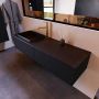 Mondiaz ERIN 150cm badmeubelset onderkast kleur Urban met 2 lades Wastafel RIDGE links 1 kraangat kleur Urban ERIN10808 - Thumbnail 2