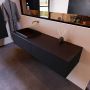 Mondiaz ERIN 150cm badmeubelset onderkast kleur Urban met 2 lades Wastafel RIDGE links zonder kraangaten kleur Urban ERIN10805 - Thumbnail 2