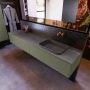 Mondiaz Badkamermeubelset Erin 200 cm met 2 Lades met RIDGE Wastafel Rechts Dark grey Zonder Kraangaten Greeploos Mat Army - Thumbnail 2
