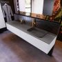 Mondiaz ERIN 200cm badmeubelset onderkast kleur Cale met 2 lades Wastafel RIDGE rechts 1 kraangat kleur Dark grey ERIN11733 - Thumbnail 2