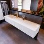 Mondiaz ERIN 200cm badmeubelset onderkast kleur Cale met 2 lades Wastafel RIDGE links 1 kraangat kleur Talc ERIN10236 - Thumbnail 2