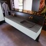 Mondiaz ERIN 200cm badmeubelset onderkast kleur Clay met 2 lades Wastafel RIDGE rechts zonder kraangaten kleur Dark grey ERIN11662 - Thumbnail 2