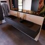 Mondiaz Badkamermeubelset Erin 200 cm met 2 Lades met RIDGE Wastafel Dubbel Urban met 2 kraangaten Greeploos Mat Dark Brown - Thumbnail 2