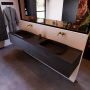 Mondiaz ERIN 200cm badmeubelset onderkast kleur Dark brown met 2 lades Wastafel RIDGE dubbel zonder kraangaten kleur Urban ERIN11357 - Thumbnail 2