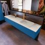 Mondiaz ERIN 200cm badmeubelset onderkast kleur Jeans met 2 lades Wastafel RIDGE rechts 1 kraangat kleur Linen ERIN12651 - Thumbnail 2